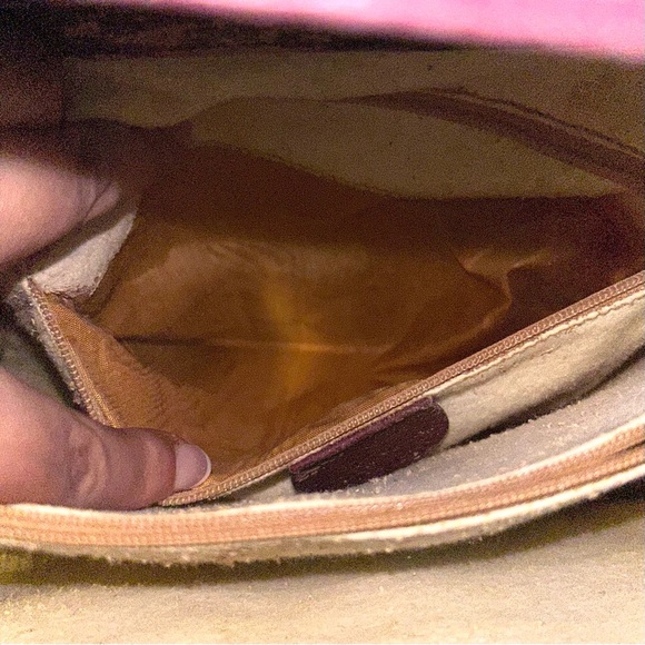 RARE Authentic Vintage Gucci Burgundy Suede Diana Tote Bag Bamboo Handles - Picture 12 of 17